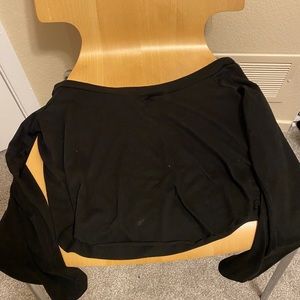 Back long sleeve crop top